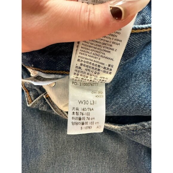 Levi's '94 Baggy Jeans Front Seam Detail Medium Wash Size 30 X 31 - Picture 4 of 6